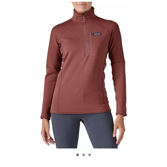 Patagonia Women's Large R1 Air Zip-Neck Pullover Performance Jacket Pink NWT - Picture 7 of 10